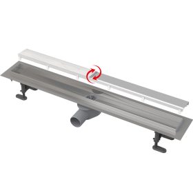   Zuhanyfolyóka, 750mm, Burkolható/Klassik, Fit and Go, APZ13, AlcaPlast