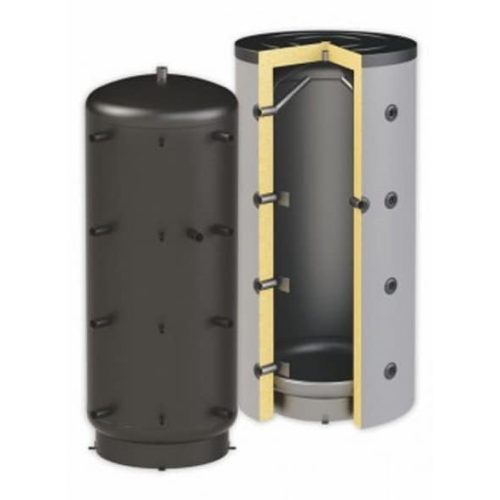 Sunsystem fűtés puffertartály, hőcserélő nélkül, szigeteléssel, PBM 2000*