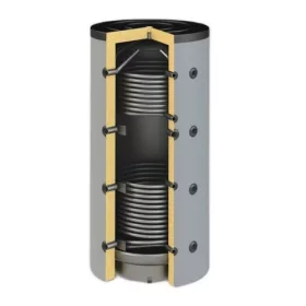   Sunsystem fűtés puffertartály, 2 hőcserélővel, szigeteléssel, PBM R2 1000*
