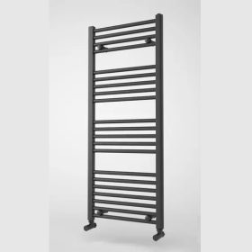   Törölközőszárítós radiátor, 500x1200 íves, matt fekete, Calidum
