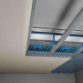  Komplett gipszkartonos mennyezet fűtés-hűtés rendszer 30 m2