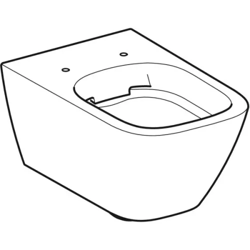 WC csésze mély öblítésű, fali, Rimfree, Geberit Smyle Square