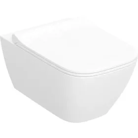   WC csésze mély öblítésű, fali, Rimfree,ülőkével, Geberit Smyle Square