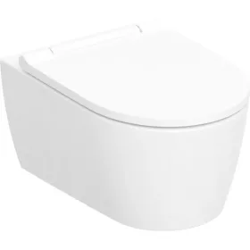   WC csésze mély, fali, perem nélküli KeraTect matt fehér, ülőkével, Geberit One