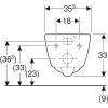 WC csésze mély öblítésű, fali, rövidített Rimfree, Geberit iCon