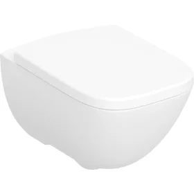   WC csésze mély öblítésű, fali, Rimfree, zárt, ülőkével, Geberit Selnova Square