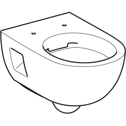 WC csésze mély öblítésű, fali, Rimfree, részben zárt, Geberit Selnova