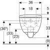WC csésze mély öblítésű, fali, Rimfree, részben zárt, ülőkével, Geberit Selnova