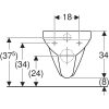 WC csésze mély öblítésű, fali, Geberit Selnova Square