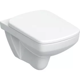   WC csésze mély öblítésű, fali, Rimfree, ülőkével, Geberit Selnova Square