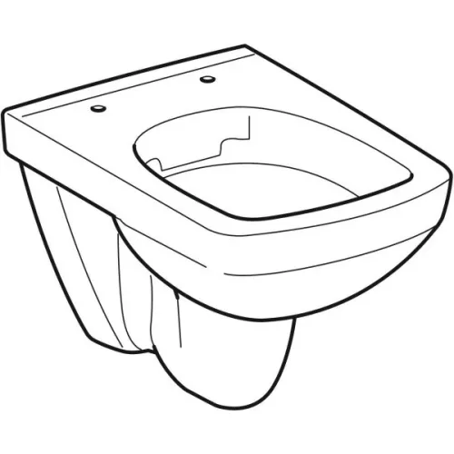 WC csésze mély öblítésű, fali, Rimfree, Geberit Selnova Square Compact