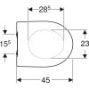 WC ülőke, SoftClosing, Slim, Geberit iCon (574950000)