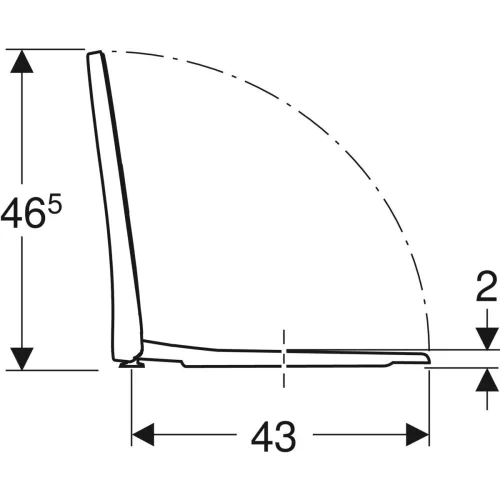 WC ülőke, SoftClosing, Slim, Geberit iCon (574950000)