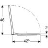 WC ülőke, Slim, Geberit Smyle Square (500.238.01.1)