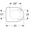 WC ülőke, SoftClosing, Geberit Selnova (500.333.01.1)