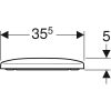 WC ülőke, SoftClosing, gyorskioldós, Geberit Selnova Square Compact 501.930.01.1