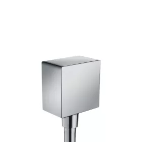   Gégecső csatlakozó, FixFit Square visszafolyásgátlóval, króm, Hansgrohe