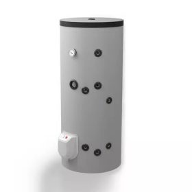   Indirekt tároló, álló, 200l kerek, 1 hőcserélővel, Eldom S200 3kW fűtőbetéttel