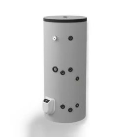   Indirekt tároló, álló, 300l kerek, 1 hőcserélővel, Eldom S300 3kW fűtőbetéttel