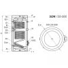 Indirekt tároló, álló, 150l kerek, 2 hőcserélő, Sunsystem SON150