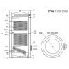Indirekt tároló, álló, 1500l kerek, 2 hőcserélő, Sunsystem SON1500