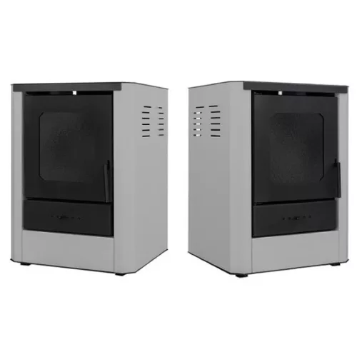 Vízteres fatüzelésű kályha, 18 kW szürke, Falcon RIMINI Comodo Central W18