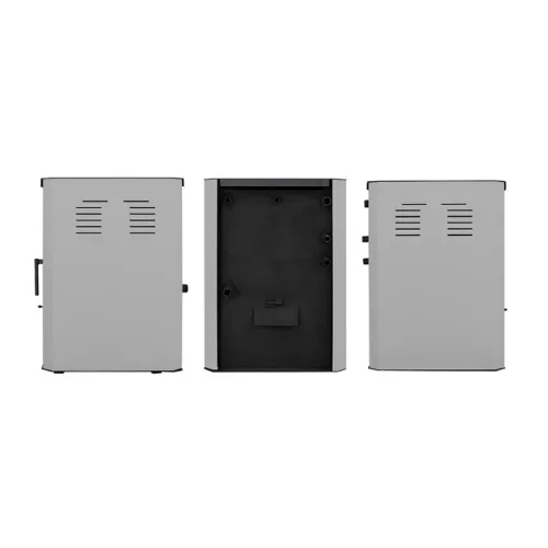 Vízteres fatüzelésű kályha, 18 kW szürke, Falcon RIMINI Comodo Central W18