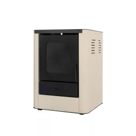   Vízteres fatüzelésű kályha, 18 kW krém, Falcon RIMINI Comodo Central W18