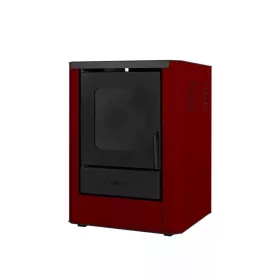   Vízteres fatüzelésű kályha, 18 kW bordó, Falcon RIMINI Comodo Central W18