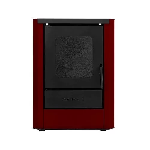 Vízteres fatüzelésű kályha, 18 kW bordó, Falcon RIMINI Comodo Central W18