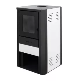   Vízteres fatüzelésű kályha, 27 kW fehér, Falcon MONZA Comodo Central W27
