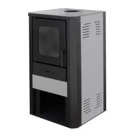   Vízteres fatüzelésű kályha, 27 kW szürke, Falcon MONZA Comodo Central W27