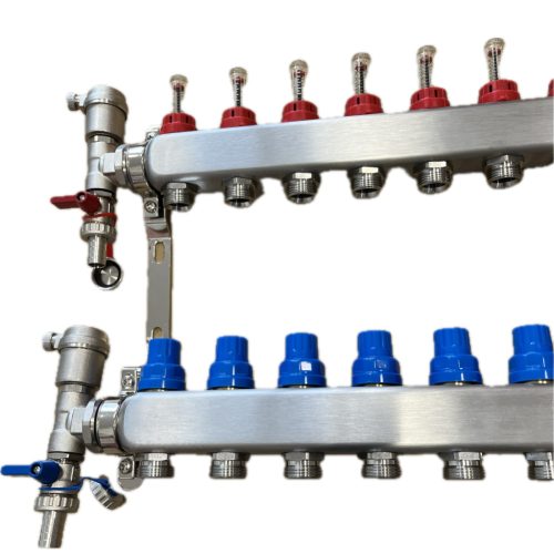 Padlófűtés rendszer szett  30 m2, 20-as padlófűtés cső + osztó + eurokónusz